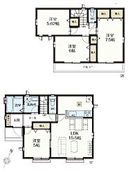 上尾市大字上尾下　新築一戸建て　4期　C号棟