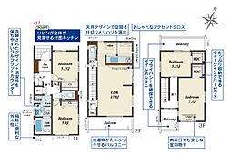 さいたま市北区宮原町1丁目　新築一戸建て　2期　2号棟