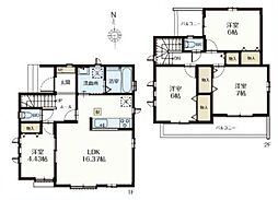 草加市西町　新築一戸建て　55番　Ｅ号棟