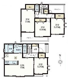 草加市西町　新築一戸建て　55番　Ｂ号棟