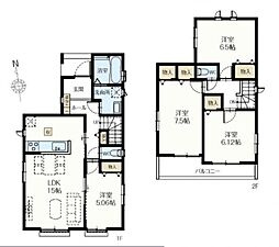 川口市南鳩ヶ谷7丁目　新築一戸建て　2期　C号棟