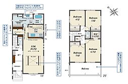 川口市弥平3丁目　新築一戸建て　1号棟