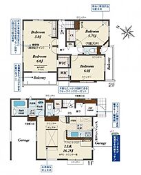 新座市堀ノ内2丁目　新築一戸建て　1号棟