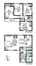 川口市神戸　新築一戸建て　1号棟