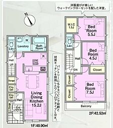東村山市久米川町1丁目　新築一戸建て　第42　3号棟