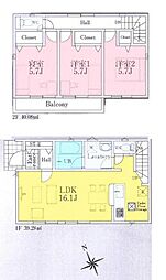 新座市畑中2丁目　新築一戸建て　第29　3号棟