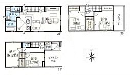 川口市本前川1丁目　新築一戸建て　3期　1号棟
