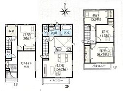 川口市本前川1丁目　新築一戸建て　3期　3号棟