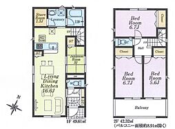 川越市寺尾 新築一戸建て 第17 2号棟