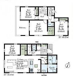 川越市寺尾　新築一戸建て　第4期　3号棟