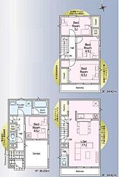 川口市飯塚1丁目　新築一戸建て　第2　3号棟