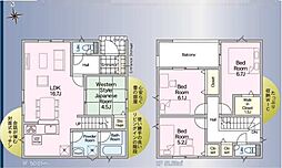 草加市長栄1丁目　新築一戸建て　第2　1号棟