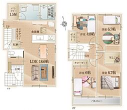 川越市山田　新築一戸建て　1期　1号棟