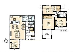 所沢市上新井1丁目　新築一戸建て　14期　3号棟