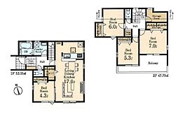 所沢市上新井1丁目　新築一戸建て　14期　5号棟