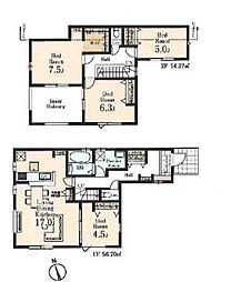 所沢市上新井1丁目　新築一戸建て　14期　2号棟