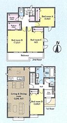 三郷市鷹野1丁目　新築一戸建て　220番　A号棟