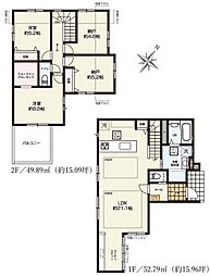 所沢市上安松　新築一戸建て　9期　1号棟