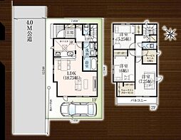 越谷市大沢　新築一戸建て　13期　1号棟