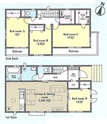 松戸市小金原7丁目　新築一戸建て　33番　Ｂ号棟