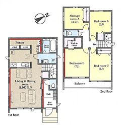 松戸市常盤平柳町　新築一戸建て　15番　Ｂ号棟