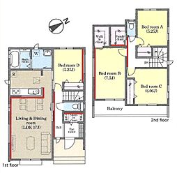 松戸市常盤平柳町　新築一戸建て　15番　Ａ号棟
