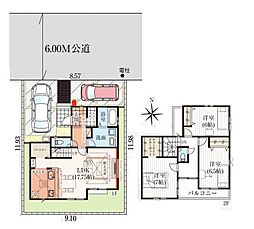 川口市東領家1丁目 新築一戸建て 5期 1号棟