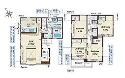 草加市新栄1丁目　新築一戸建て　1号棟