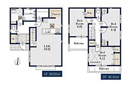 所沢市向陽町　新築一戸建て　02182　2号棟
