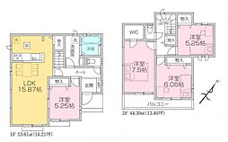 入間郡三芳町藤久保　新築一戸建て　3期　Ａ号棟
