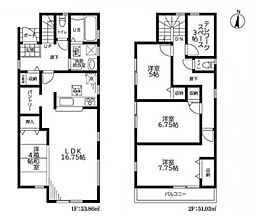 八潮市西袋　新築一戸建て　II　1号棟