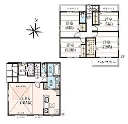 さいたま市見沼区大和田町1丁目　新築一戸建て　Ｂ号棟