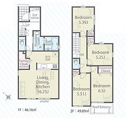 川口市前川町2丁目　新築一戸建て　第1期　3号棟
