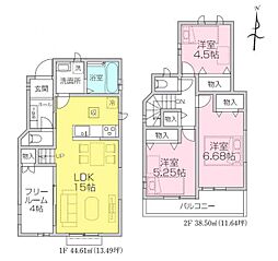 所沢市中新井4丁目　新築一戸建て　15期　Ｂ号棟
