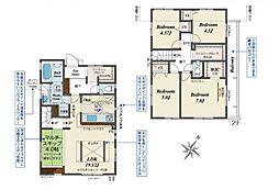 東村山市恩多町1丁目　新築一戸建て　1号棟