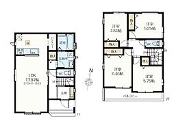 川口市青木3丁目 新築一戸建て 91番 第1期 B号棟