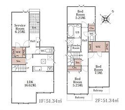 練馬区大泉町1丁目　新築一戸建て　3607番　C号棟