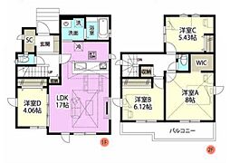 越谷市東越谷2丁目　新築一戸建て　21期　2号棟