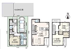 草加市新善町　新築一戸建て　5期　1号棟