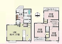 上尾市中分1丁目　新築一戸建て　18番　A号棟