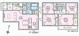 八潮市中央3丁目　新築一戸建て　01期　2号棟