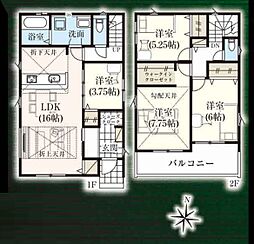 八潮市西袋　新築一戸建て　2期　1号棟