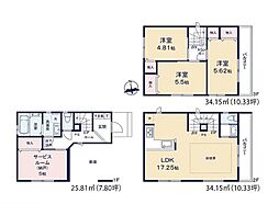 川口市元郷4丁目 新築一戸建て 2号棟