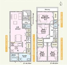 川口市伊刈 新築一戸建て 第6 3号棟