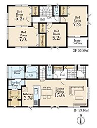 川越市今成1丁目　新築一戸建て　第二　1号棟