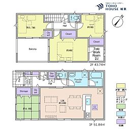 八潮市大字木曽根　第22・全4棟