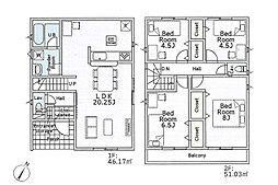 新築一戸建　平塚市達上ヶ丘