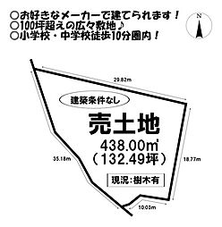 売土地　長沢町八王子
