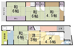 京都市右京区嵯峨苅分町の一戸建て