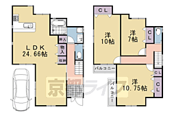 乙訓郡大山崎町下植野宮本の一戸建て